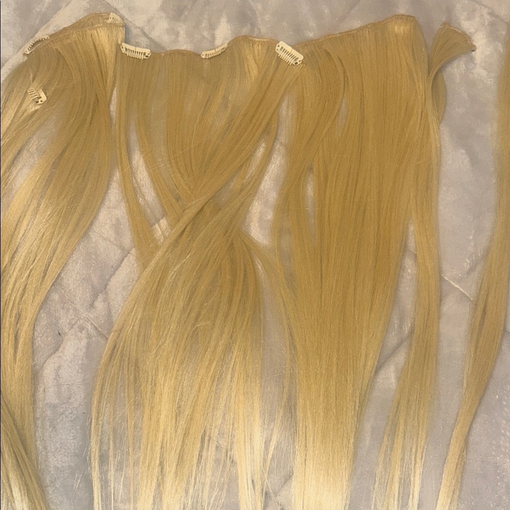 Golden Blonde Hair Extensions NEVER WORN